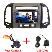 Load image into Gallery viewer, 7'' Quad Core 2GB RAM Android 7.1.2 WiFi BT 4G Car multimedia player GPS Capacitive Screen For Hyundai SANTA FE 3 Hole 2006-2012