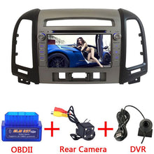 Load image into Gallery viewer, 7'' Quad Core 2GB RAM Android 7.1.2 WiFi BT 4G Car multimedia player GPS Capacitive Screen For Hyundai SANTA FE 3 Hole 2006-2012