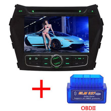 Load image into Gallery viewer, 8'' Android 7.1 Quad Core 2GB RAM 2 Din HD Car Stereo DVD Player Bluetooth USB/TF FM For Hyundai IX45/Santa FE 2013-2016