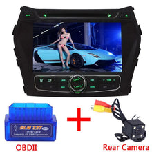 Load image into Gallery viewer, 8'' Android 7.1 Quad Core 2GB RAM 2 Din HD Car Stereo DVD Player Bluetooth USB/TF FM For Hyundai IX45/Santa FE 2013-2016