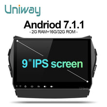 Load image into Gallery viewer, uniway AIX459071 android7.1.1 car dvd for Hyundai IX45 Santa fe 2013  2014 car radio stereo navigation