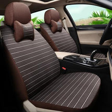Load image into Gallery viewer, CARTAILOR Car Seat Covers Linen for Hyundai Santa fe 2010 2008 2007 Seat Cover Set Grey Car Styling Support Interior Accessories