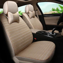 Load image into Gallery viewer, CARTAILOR Car Seat Covers Linen for Hyundai Santa fe 2010 2008 2007 Seat Cover Set Grey Car Styling Support Interior Accessories