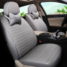 Load image into Gallery viewer, CARTAILOR Car Seat Covers Linen for Hyundai Santa fe 2010 2008 2007 Seat Cover Set Grey Car Styling Support Interior Accessories